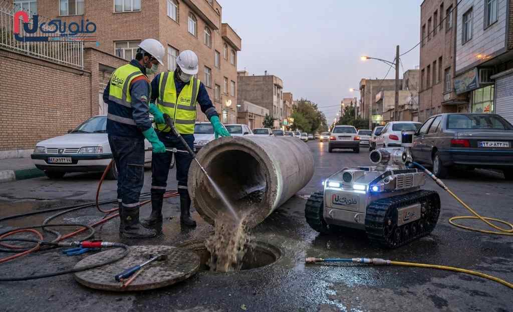 هزینه ویدئومتری فاضلاب